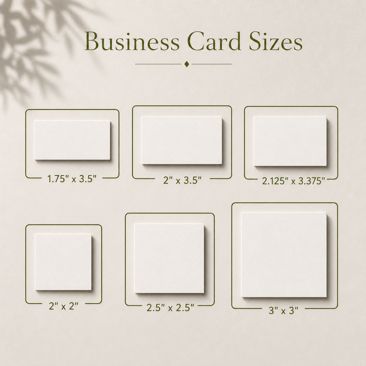 Standard Business Card Printing
